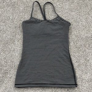 Striped Black and White Tank Top